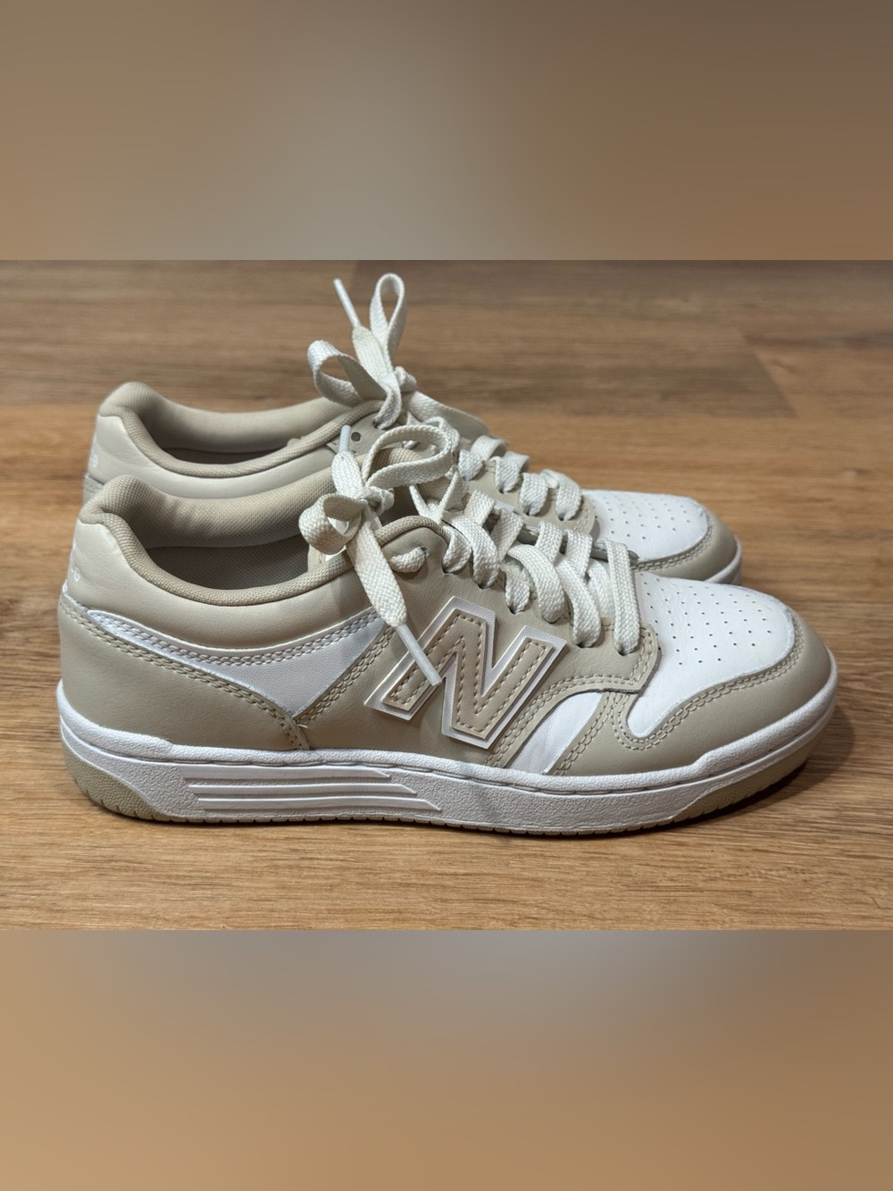 New Balance Men’s 480 Leather Court Lifestyle Sneakers Men’s Sz 5 Women’s Sz 6.5